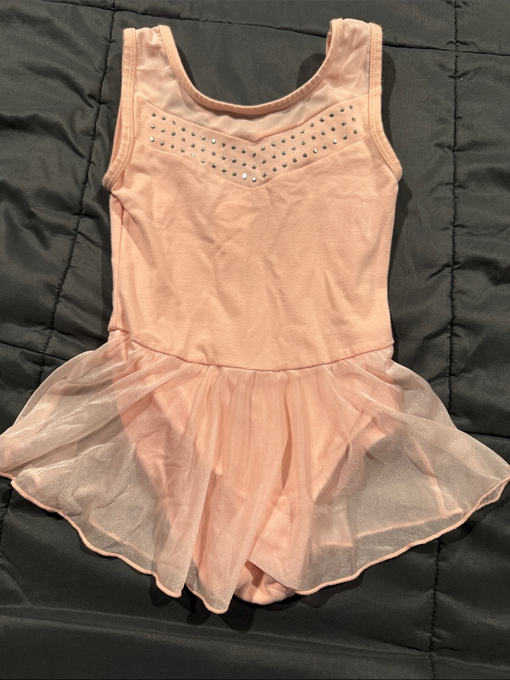 Cat & Jack Light Pink Ballet Tutu Leotard with Rhinestones